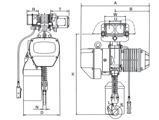 電動(dòng)葫蘆結(jié)構(gòu)圖 電動(dòng)葫蘆結(jié)構(gòu)圖