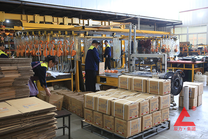 打包好的手拉葫蘆