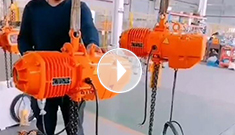 雙速15臺(tái)辰力電動(dòng)葫蘆測(cè)試完畢，準(zhǔn)備打包發(fā)貨